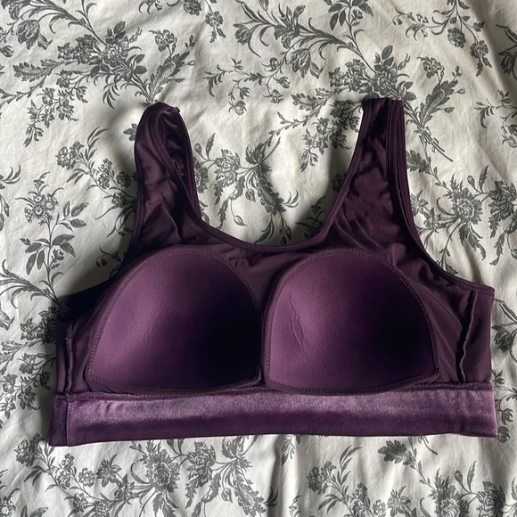 Torrid Lightly Lined Velour Scoop Bralette - Picture 3 of 4